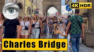 Prague Walking Tour: Old Town Square - Karlova Street - Charles Bridge 🇨🇿 Czech Republic 4K HDR ASMR