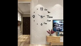 Enjoy DIY Make your own unique wall clock - Modern Design 3D DIY Wall Sticker Clock