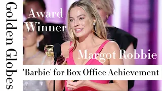 Barbie Wins Golden globes for Box Office Achievement & Margot Robbie Nomination for the Best Actress