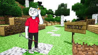 We Played Minecraft Mini Golf! (Golf It Funny Moments)