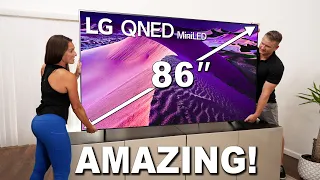 Amazing 86" LG QNED85 4k Mini-LED TV