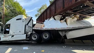 Idiot In Car 2024  Us & Uk  Fail Compilation - Crazy Truck Driver Crash - Extremely Worker Fail 2024