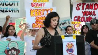 Boycott Arizona: Los Angeles City Hall Protest  April 27, 2011