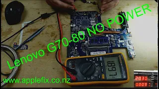 Lenovo Laptop G70-80 No Power | Shorted IT8586E Power IC | Laptop Repair in Hamilton New Zealand |
