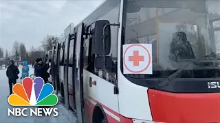 Videos From Ukrainian Authorities Show Preparations For Humanitarian Evacuations