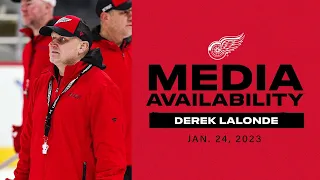 Derek Lalonde Morning Skate Updates | 1/24/23