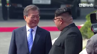 [풀영상] 북한조선중앙TV정상회담 영상 방영