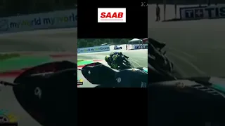 Valentino Rossi is riding through a crash