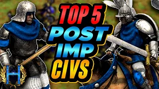 Top 5 Best Post Imp Civilizations | AoE2