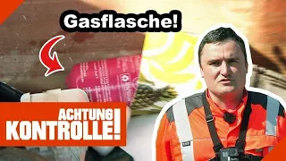 GASFLASCHE im Plastikmüll! 👀 Container wird gesperrt! |2/2| Kabel Eins | Achtung Kontrolle