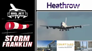 LIVE: Storm Franklin at London Heathrow Airport