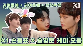 X1(엑스원)귀여운애 + 귀여운애 = 손동표x송형준 케미 모음