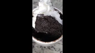 How To Make Oreo Mug Cake 🖤 #shorts