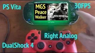 MGS: Peace Walker - Unlock 30FPS + DualShock 4 + Right Analog Camera on PlayStation Vita