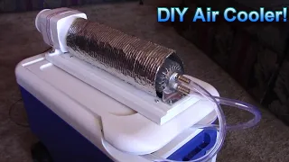 DIY Air Cooler! w/Tubular Radiator! High Airflow! New Design! DIY AC Air Conditioner 12v can b solar