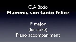 "Mamma son tanto felice"  C.A.Bixio    F  major    Piano accompaniment(karaoke)
