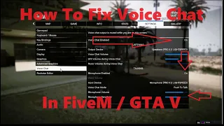 How To Fix Voice Chat In FiveM & GTA V In 2024