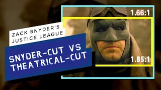 Snyder Cut [4:3 - 2021] vs Theatrical Cut  [16:9 - 2017]