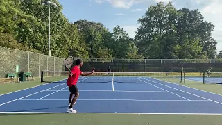 Beginner Tennis Match - 1 Year Progress (Casual)