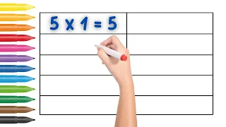 Table of 5 | Musical Table of Five | 5X1 = 5 | Learn Multiplication Table of 5