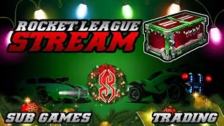 BUBBLY DECEMBER GIVEAWAY, ENTER NOW! SUBGAMES & CRATE GRINDING | Rocket League Livestream