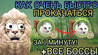 КАК ОЧЕНЬ БЫСТРО ПРОКАЧАТЬСЯ В WILDCRAFT [+ ВСЕ БОССЫ]🐯🦁