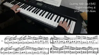 Czerny 100 (op.139) / No.45~46 practice