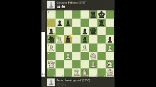 Jan-Krzysztof Duda Brilliant Knight Move! Against Fabiano Caruana || FIDE Candidates Tournament 2022