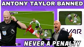 BREAKING NEWS ☑ Antony Taylor Banned After Bissaka Foul Penalty On Elliott.