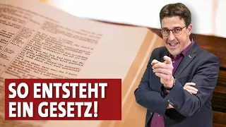 Wie entsteht eigentlich ein Gesetz? | #politikerklärt