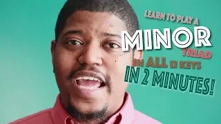 Learn to Play a Minor Triad in ALL 12 keys...In 2 minutes❗️