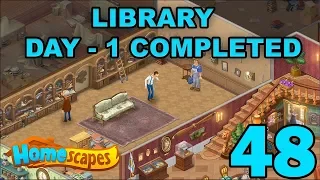 HOMESCAPES STORY WALKTHROUGH - LIBRARY - DAY 1 COMPLETED - GAMEPLAY - #48