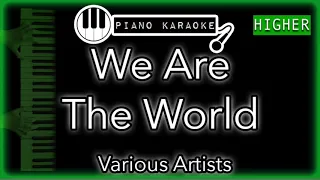 We Are The World (HIGHER +3) - Various Artist - Piano Karaoke Instrumental