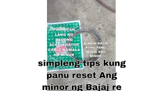 SIMPLENG PARAAN KUNG PANU IBALIK ANG MINOR ...#BAJAJ RE