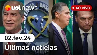 🔴 Bolsonaro teria recebido informações da 'Abin paralela', indica apuração da PF; e mais notícias