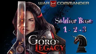 War Commander Operation: Goro's Legacy Soldier Base 1-2-3 Free Repair.