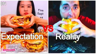 Mukbang ASMR Expectations vs Reality (Weird Cringe Moments) |Swamp Juice #mukbang #cringe #funny