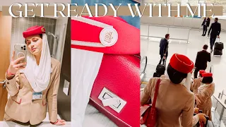 Get Ready With Me For Work | Updated MakeUp Routine 2022 | EMIRATES CABIN CREW