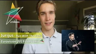 Reaction video Juruijs - Run With The Lions Lithauania Eurovision 2019