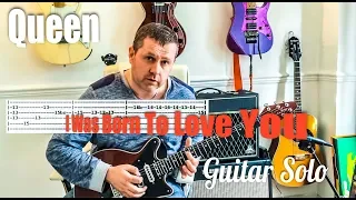 Queen - I Was Born To Love You - Guitar Solo Tutorial (Guitar Tab)