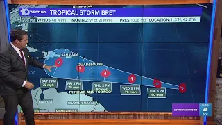 Tracking the Tropics: Tropical Storm Bret forms in the Atlantic | 5 p.m. Monday