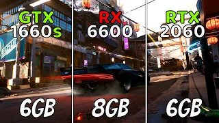 RTX 2060 vs  RX 6600 vs GTX 1660 Super | Test In 8 Games at 1080P & 1440P ✔