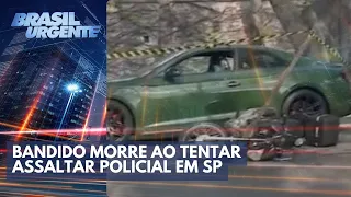 Troca tiros termina com policial baleado e ladrão morto | Brasil Urgente