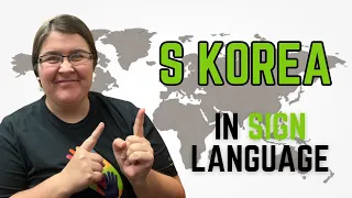 How to sign South Korea in Korean Sign Language | 대한민국 🇰🇷