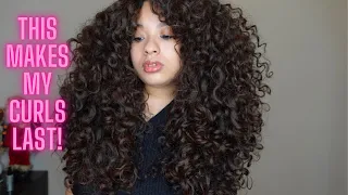 My Quick Night & Morning Curly Hair Routine  | Curlsmas day 4 (2c,3a,3b curls)