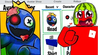 Making ZOMBIE RAINBOW FRIEND AVATARS in Roblox