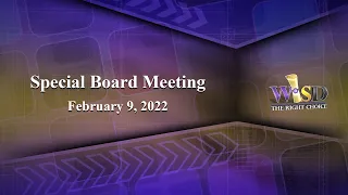 Weslaco ISD School Board: Special Board Meeting