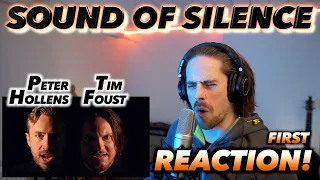 Peter Hollens feat. Tim Foust - The Sound Of Silence FIRST REACTION! (OH, YES!!!)