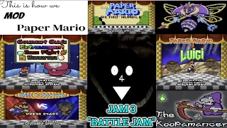 The Paper Mario Mod Jam 3 "Battle Jam" Showcase (Most Of Them)!