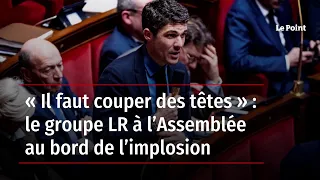 « Il faut couper des têtes » : le groupe LR à l’Assemblée au bord de l’implosion